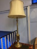 Middle Eastern brass lamp