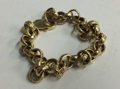 9ct gold bracelet, 18.1g