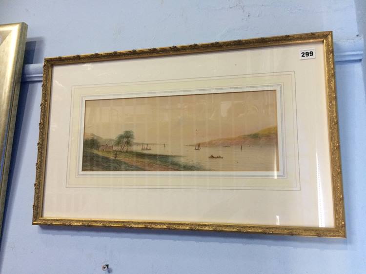 Pair of gilt framed watercolours, Eveleen Lewis