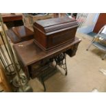 Treddle sewing machine