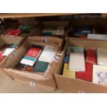 Six boxes of books