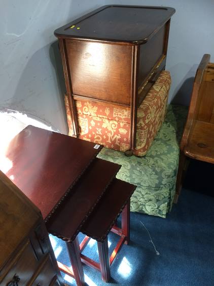 Nest of tables, sewing box etc.