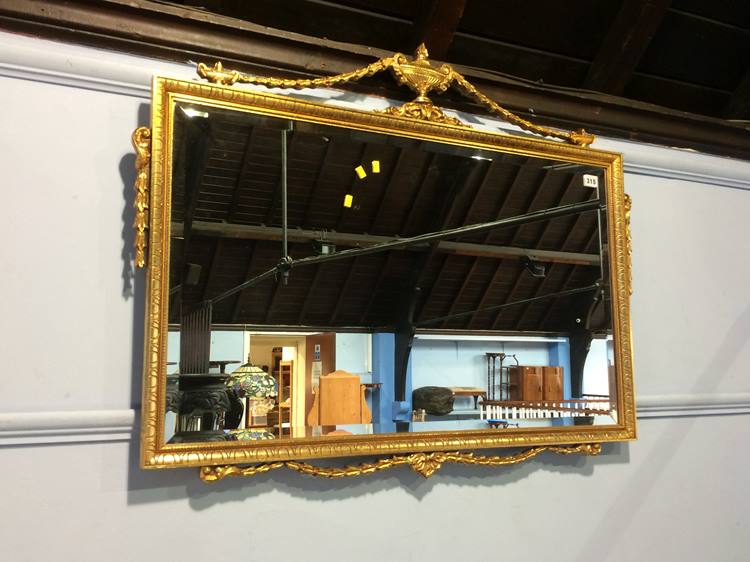 Ornate gilt mirror