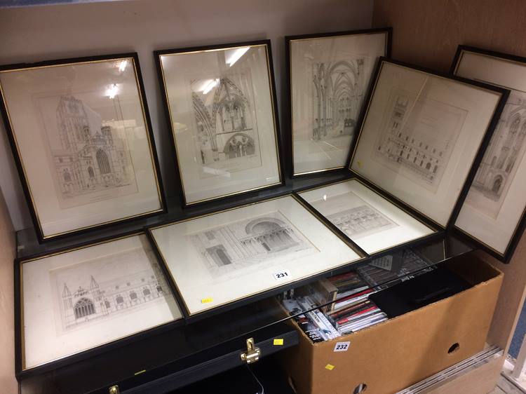 Collection of prints of Durham Cathedral