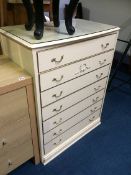 Cream chest of drawers