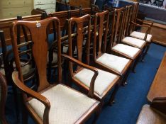 Set of six Queen Anne style chairs