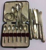 Various silver cutlery etc.