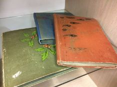 Two postcard albums and contents