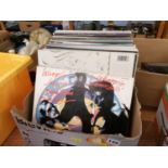 Box of assorted records