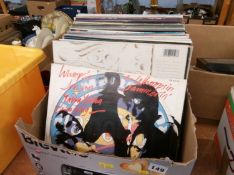 Box of assorted records