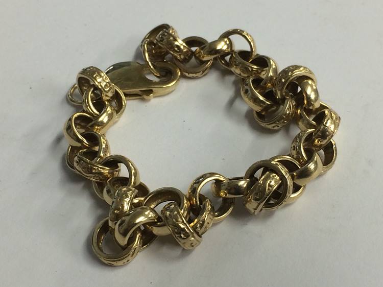 9ct gold bracelet, 18.1g - Image 2 of 2