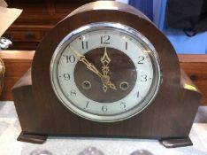 Mahogany mantle clock