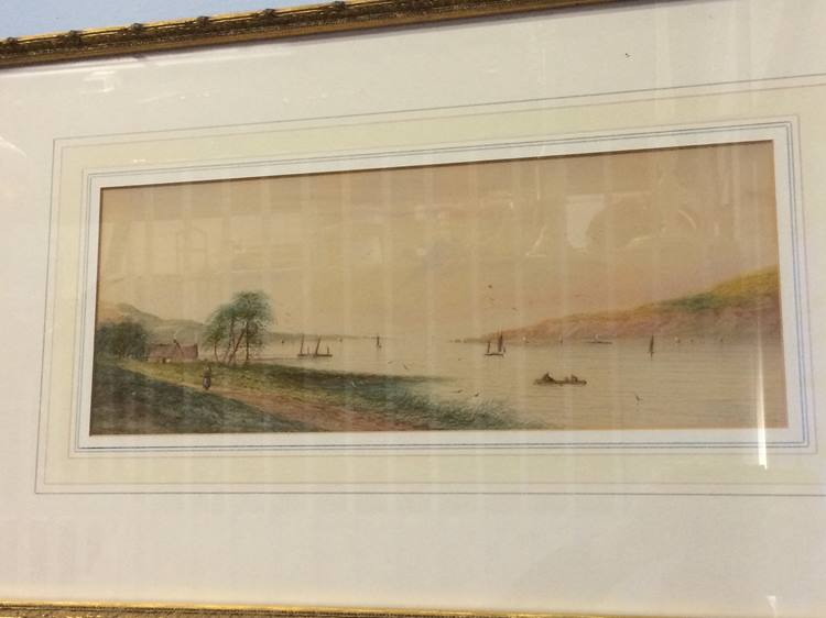 Pair of gilt framed watercolours, Eveleen Lewis - Image 2 of 2