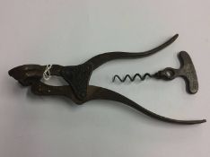 Corkscrew and a bottle opener