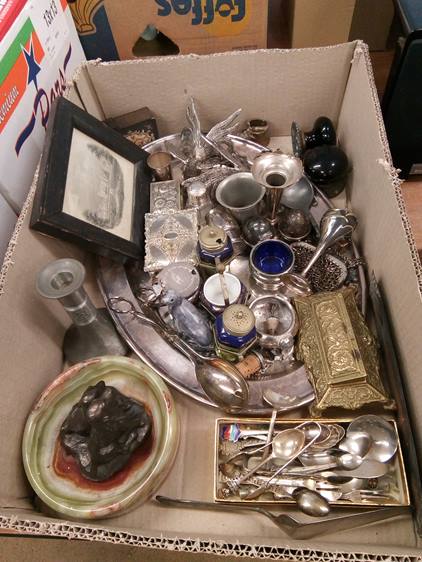 Tray of assorted including silver plate etc. - Image 2 of 2