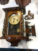 Mahogany wall clock