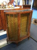 Walnut china cabinet