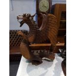 Carved Oriental dragon