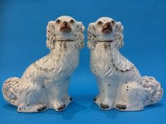 A pair of Staffordshire Spaniels