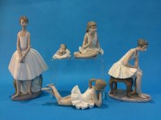 Five Nao figures, various