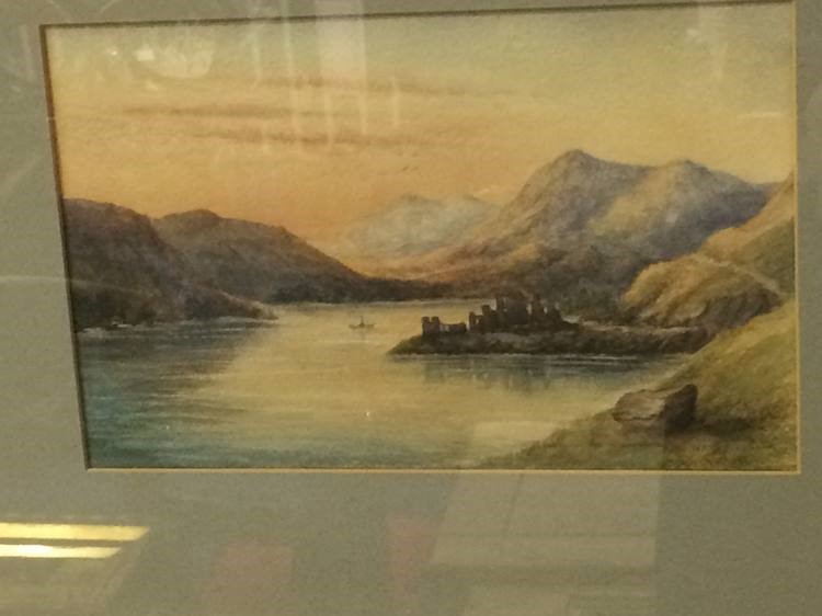 D. Fraill, watercolour, signed, 'Loch Ness', 20 x 32cm - Image 2 of 2