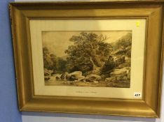 J. Herdman, watercolour, 'Near Bettws-y-coed', 26 x39cm