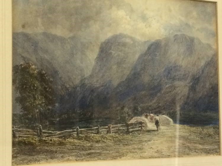 David Cox, (1783 - 1859), watercolour, signed, dated 1859, 'Highland landscape with cattleman - Image 3 of 3