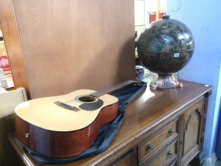 A Globe and an Encore Guitar - Image 8 of 8