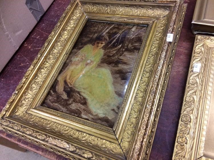 Four gilt framed Crystoleums - Image 2 of 8