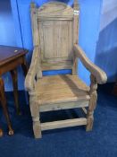 A child's wooden chair