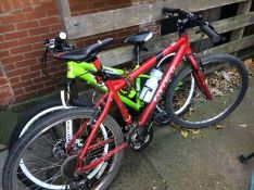 Two Carrera mountain bikes