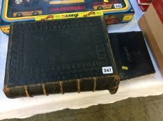 Family Bible and two autograph books
