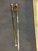 A Continental Cavalry Officer's sword, dated 1813