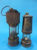 A Patterson of Gateshead Miner's lamp and a Type H.C.P. lamp (2)