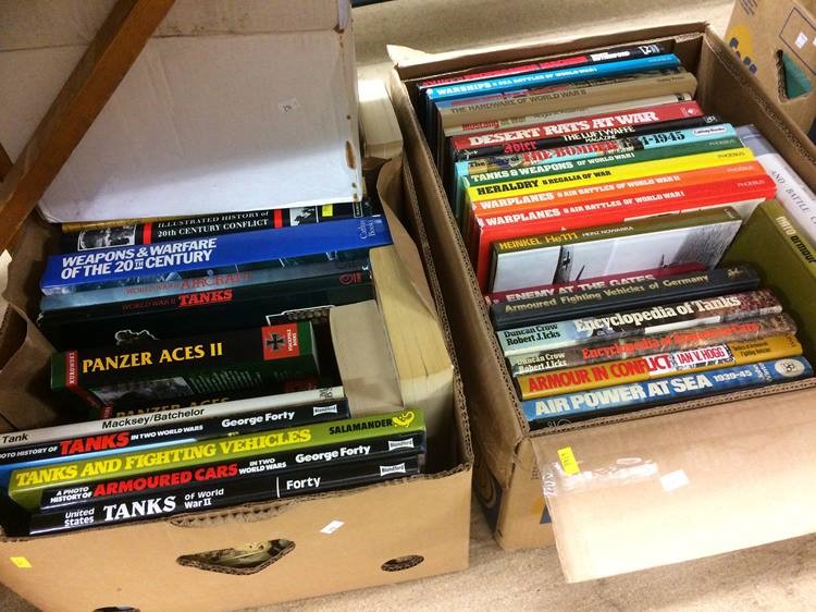 Four boxes of books; Military - Image 2 of 6