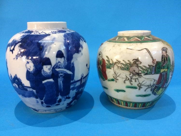 Five Chinese Ginger jars - Image 4 of 10