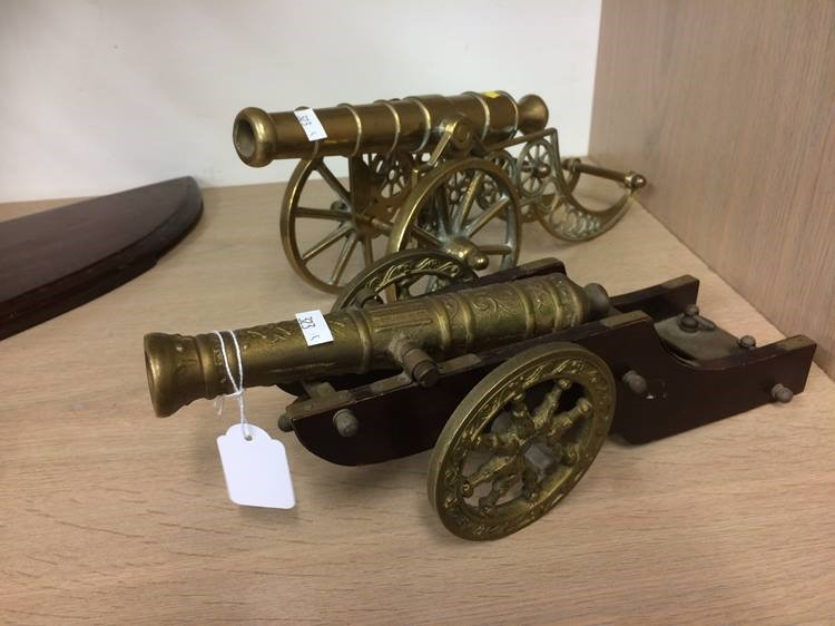 Two brass canons - Image 2 of 2