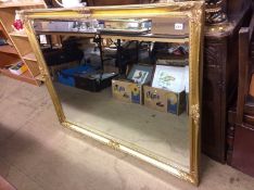 Large gilt framed mirror