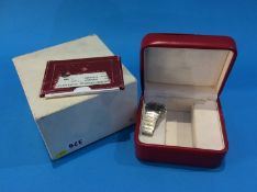 A Gents wristwatch, dial signed Omega Constellation Perpetual calendar, with boxes