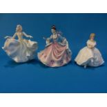 Three Royal Doulton figures of Ladies