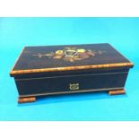 A Reuge Saint Croix Swiss musical box. 24.5 cm wide