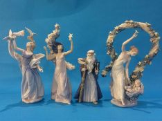 A set of four Lladro Millennium Inspiration figures
