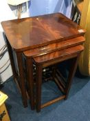 Mahogany nest of tables