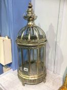 A silver coloured lantern
