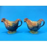 Two Rooster teapots