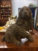 Cast spaniel figure