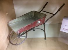 A wheelbarrow