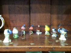 Eight Beswick birds