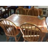 Tiled top table and four chairs