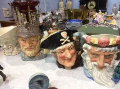 Four Royal Doulton Toby jugs